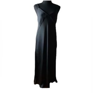 Zara Black Side Slit Dress Sz M